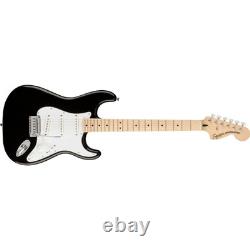 Squier Affinity Series T Stratocaster, Touche en érable, Noir, 0378002506