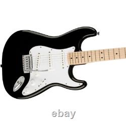 Squier Affinity Series T Stratocaster, Touche en érable, Noir, 0378002506