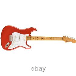 Squier Classic Vibe'50s Stratocaster, Touche en érable, Rouge Fiesta BOÎTE OUVERTE