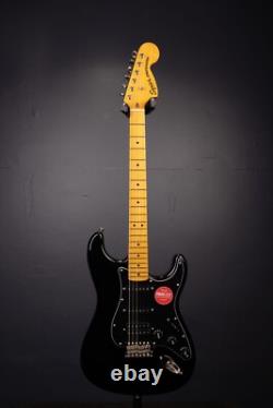 Squier Classic Vibe '70s Stratocaster HSS Noir avec touche en érable