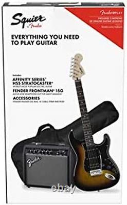 Squier De Stratocaster Paquet De Guitare Débutant, Laurel Fingerboard, Noir, Avec Gi