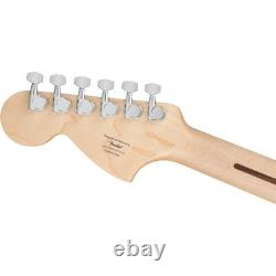 Squier FSR Affinity Stratocaster HSS, Touche en érable, Plaque de protection noire, Noir