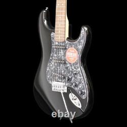 Squier FSR Affinity Stratocaster, touche en laurier, plaque de protection en perloïd noir, noir