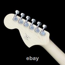 Squier FSR Affinity Stratocaster, touche en laurier, plaque de protection en perloïd noir, noir