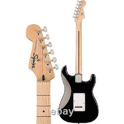 Squier Sonic Stratocaster Guitare Électrique pour Gaucher avec Touche en Érable Noire