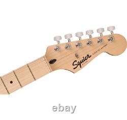 Squier Sonic Stratocaster Hss Guitare, Maple Fingerboard, White Pickguard, Tahiti