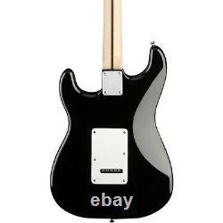 Squier Stratocaster Electric Guitar Pack Avec Fender Frontman 10g Amp Black