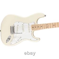 Squier par Fender Affinity Series Stratocaster, touche en érable, Blanc olympique