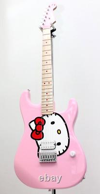 Squier par Fender Édition Limitée Hello Kitty Stratocaster Peuplier Rose 3,3 kg 2024