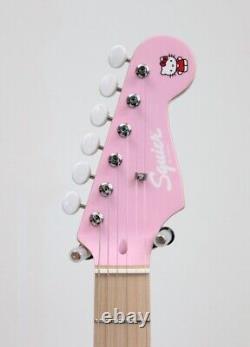 Squier par Fender Édition Limitée Hello Kitty Stratocaster Peuplier Rose 3,3 kg 2024