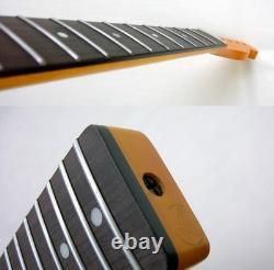 Tête de TELECASTER / Teinte Vintage / MOP / 21 Frettes Jumbo / Sillet en Os pour Warmoth, Fender TELE