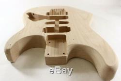 Unfinished Alder Vert Meanie Body- Convient Fender (tm) Strat Stratocaster Cous