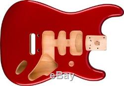 Véritable Fender Deluxe Series Stratocaster Modern Bridge Sas Body Candy Apple Red