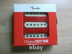 Véritable Fender Stratocaster 57/62 Pick-up, Housses Blanches Vieillies P/n 099-2117-000