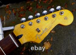Véritable manche relic Fender Lic Strat vieilli Nitro 60s Stratocaster de Mr G's Customs